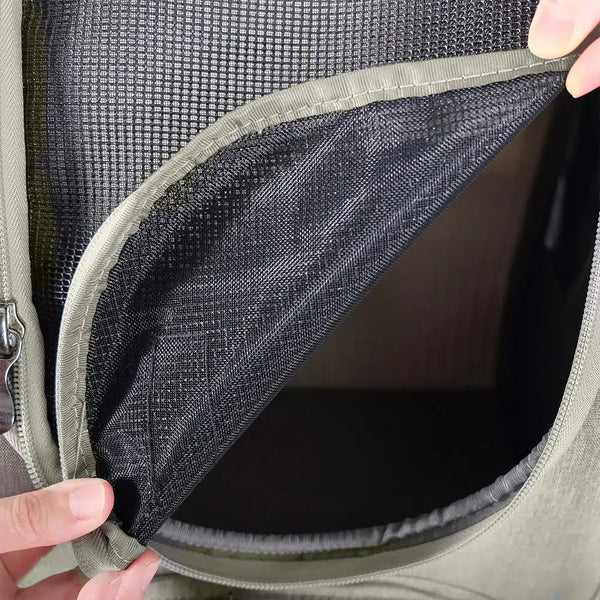 Ibiyaya Adventure Cat Carrier Backpack | Airline-Approved-Pet Accessories-Ibiyaya- Silver Circle Pets