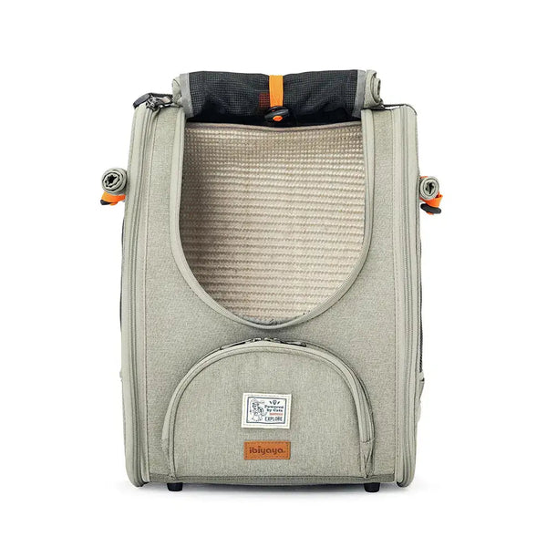 Ibiyaya Adventure Cat Carrier Backpack | Airline-Approved-Pet Accessories-Ibiyaya- Silver Circle Pets