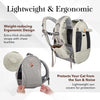 Ibiyaya Adventure Cat Carrier Backpack | Airline-Approved-Pet Accessories-Ibiyaya- Silver Circle Pets