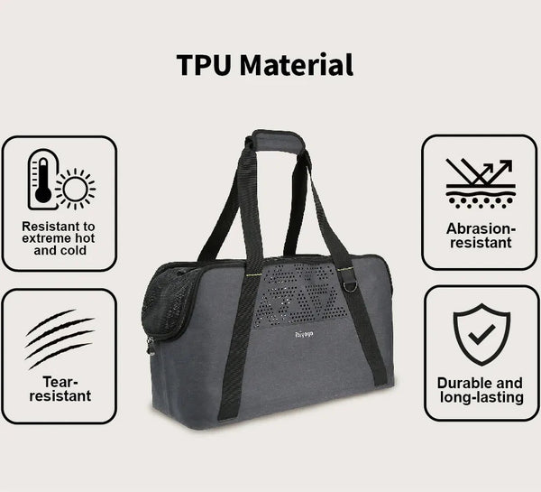Ibiyaya Breezy Wanderer Dachshund Tote Bag | Airline Approved - Ibiyaya- Silver Circle Pets