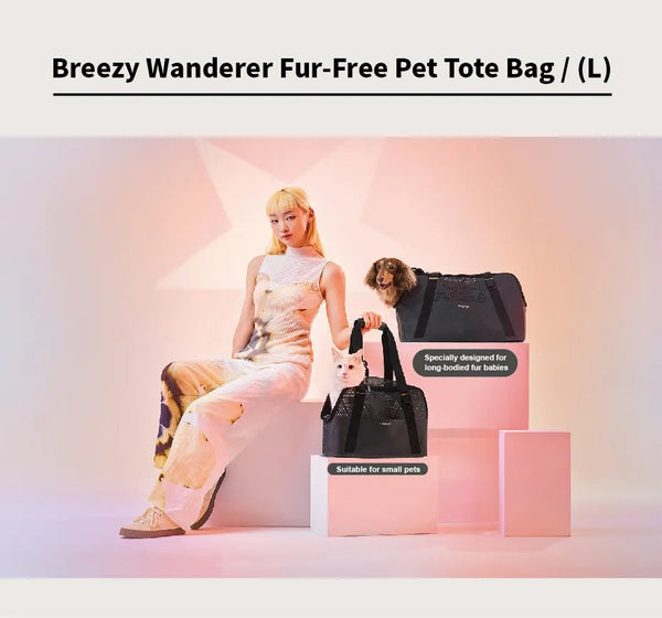 Ibiyaya Breezy Wanderer Dachshund Tote Bag | Airline Approved - Ibiyaya- Silver Circle Pets