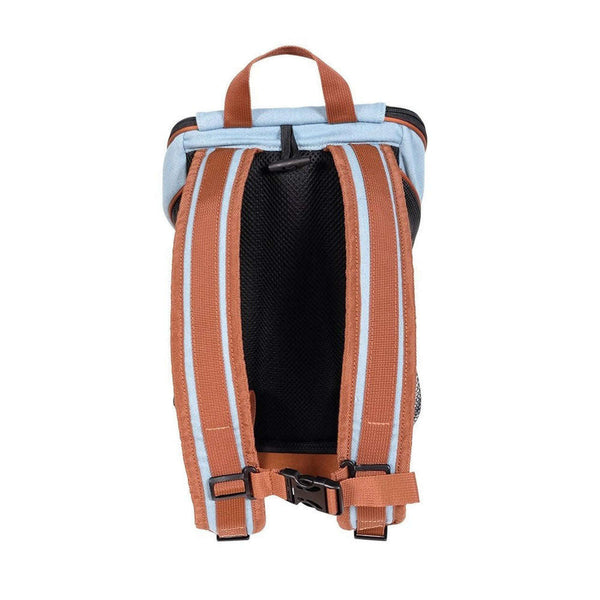 Ibiyaya Denim Fun Lightweight Pet Backpack | Airline-Approved-Pet Accessories-Ibiyaya- Silver Circle Pets