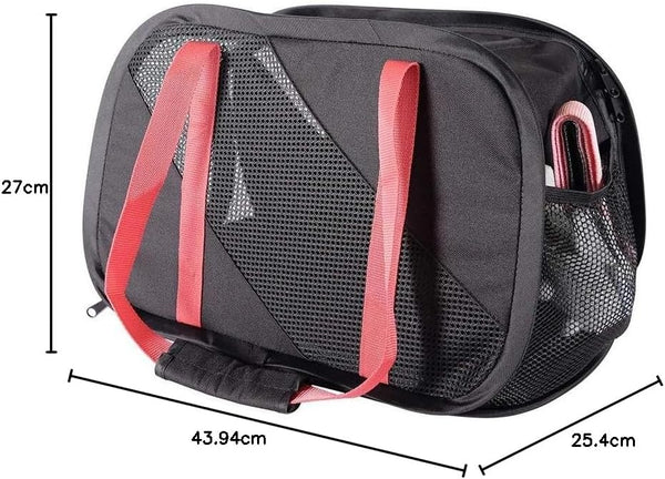 Ibiyaya Flying Pal Foldable Pet Travel Carrier | Airline-Approved-Pet Carrier-Ibiyaya- Silver Circle Pets