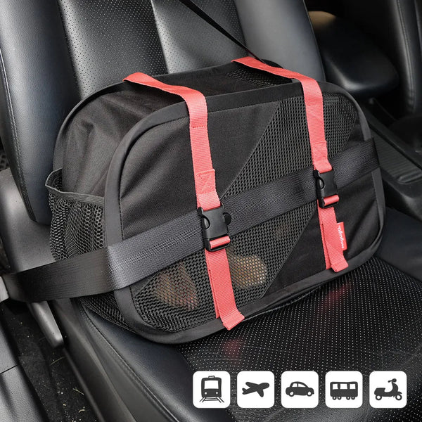 Ibiyaya Flying Pal Foldable Pet Travel Carrier | Airline-Approved-Pet Carrier-Ibiyaya- Silver Circle Pets