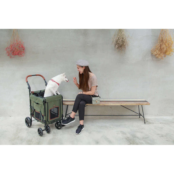 Ibiyaya Gentle Giant Wagon Dog Pram-Pet Strollers-Ibiyaya- Silver Circle Pets