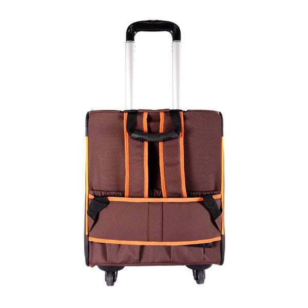 Ibiyaya Liso Backpack Rolling Pet Carrier-Pet Carrier-Ibiyaya- Silver Circle Pets