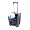 Ibiyaya Liso Backpack Rolling Pet Carrier-Pet Carrier-Ibiyaya- Silver Circle Pets