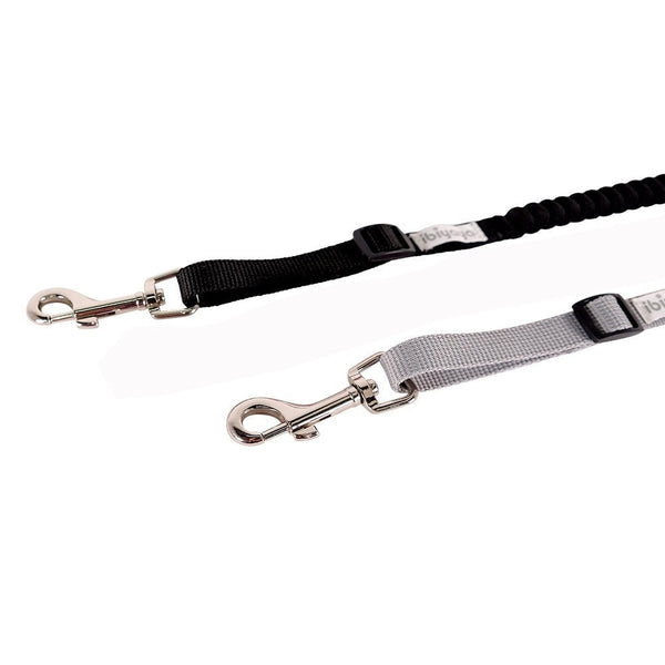 Ibiyaya No Shock! Bungee Leash Extension / Pet Stroller Tether-Pet Stroller Replacement Part-Ibiyaya- Silver Circle Pets