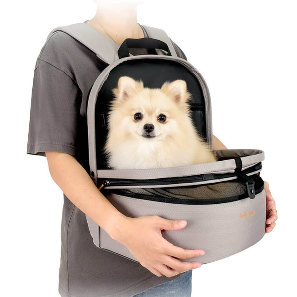 Ibiyaya Panorama Pet Carrier | Airline-Approved-Pet Carrier-Ibiyaya- Silver Circle Pets