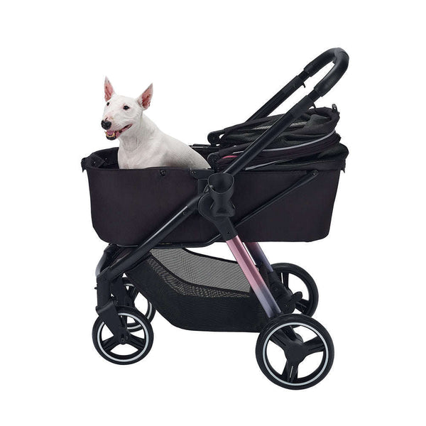 Ibiyaya Retro Luxe Large Pet Stroller-Pet Strollers-Ibiyaya- Silver Circle Pets