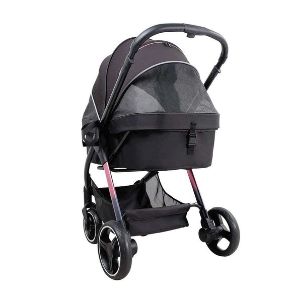 Ibiyaya Retro Luxe Large Pet Stroller-Pet Strollers-Ibiyaya- Silver Circle Pets