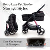 Ibiyaya Retro Luxe Large Pet Stroller-Pet Strollers-Ibiyaya- Silver Circle Pets