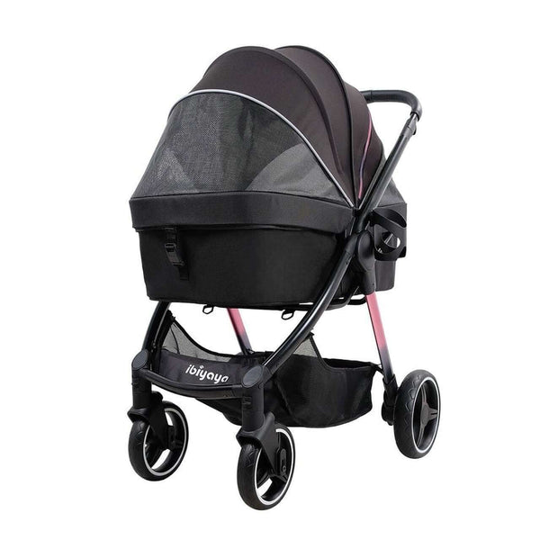 Ibiyaya Retro Luxe Large Pet Stroller-Pet Strollers-Ibiyaya- Silver Circle Pets