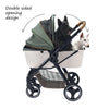 Ibiyaya Retro Luxe Large Pet Stroller-Pet Strollers-Ibiyaya- Silver Circle Pets