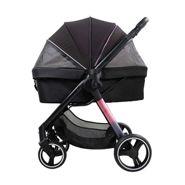 Ibiyaya Retro Luxe Large Pet Stroller-Pet Strollers-Ibiyaya- Silver Circle Pets