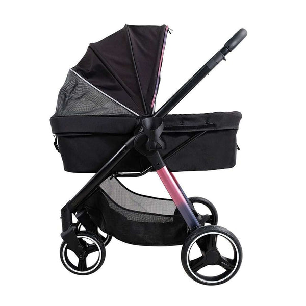 Ibiyaya Retro Luxe Large Pet Stroller-Pet Strollers-Ibiyaya- Silver Circle Pets