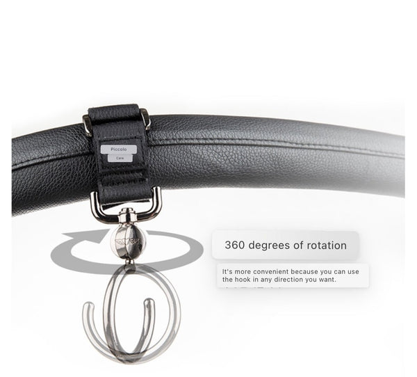 Ibiyaya Stroller Baggage Spin Hooks-Pet Strollers-Ibiyaya- Silver Circle Pets