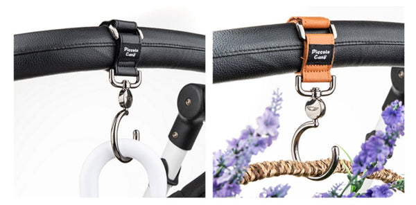 Ibiyaya Stroller Baggage Spin Hooks-Pet Strollers-Ibiyaya- Silver Circle Pets