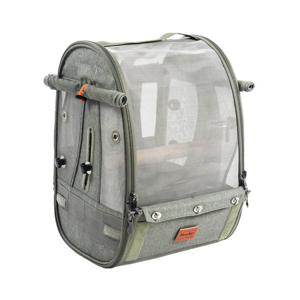 Ibiyaya Trackpack For Birds | Medium-Pet Carrier-Ibiyaya- Silver Circle Pets