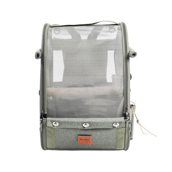 Ibiyaya Trackpack For Birds | Medium-Pet Carrier-Ibiyaya- Silver Circle Pets