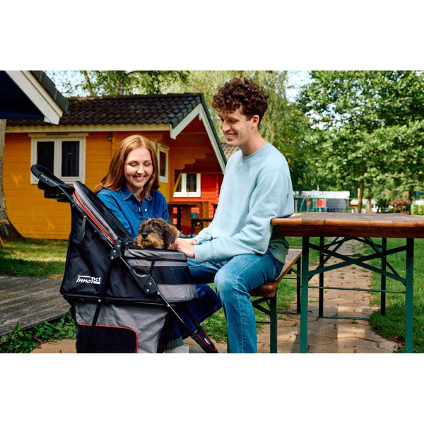 InnoPet Avenue Pet Pram Including Free Rain Cover-Pet Strollers-Innopet- Silver Circle Pets