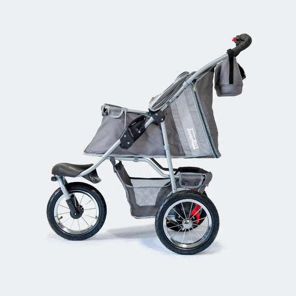 InnoPet Buggy Comfort AIR Eco + Free Organiser-Pet Strollers-Innopet- Silver Circle Pets