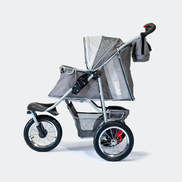 InnoPet Buggy Comfort AIR Eco + Free Organiser-Pet Strollers-Innopet- Silver Circle Pets