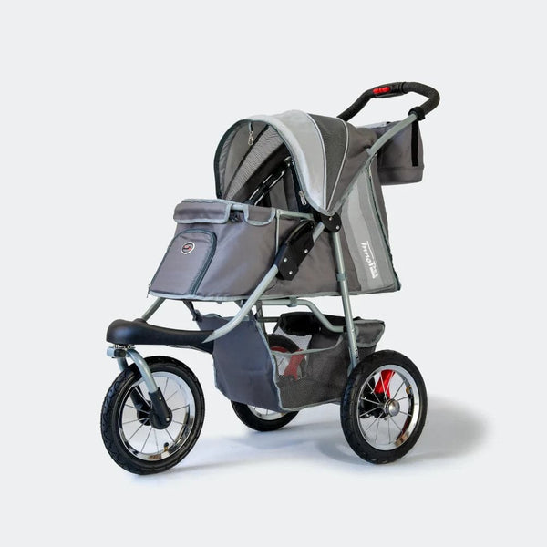 InnoPet Buggy Comfort AIR Eco + Free Organiser-Pet Strollers-Innopet- Silver Circle Pets