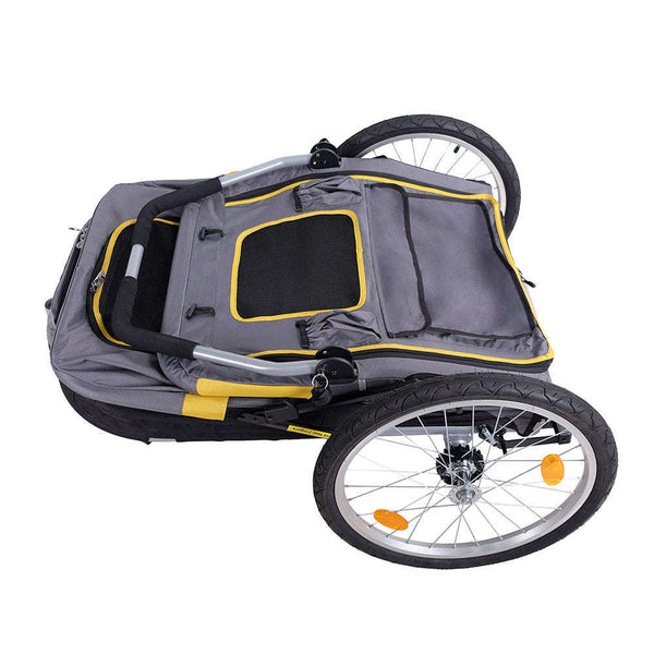 Innopet Hercules 2.0 XL Dog Stroller & Trailer with Free Rain Cover-Pet Strollers-Innopet- Silver Circle Pets
