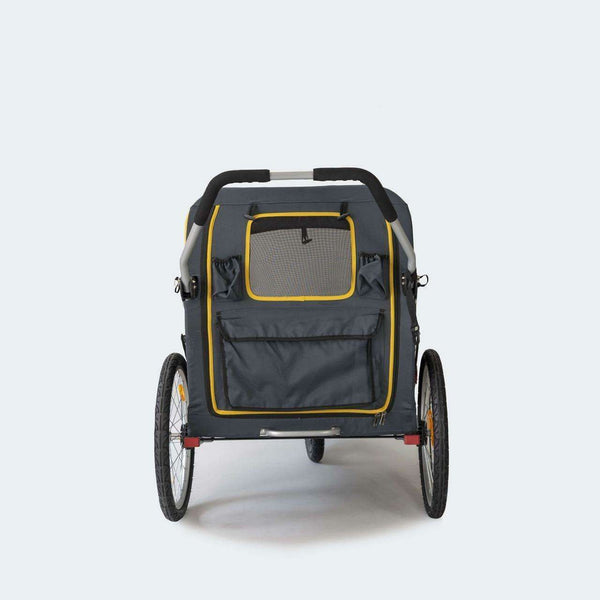 Innopet Hercules 2.0 XL Dog Stroller & Trailer with Free Rain Cover-Pet Strollers-Innopet- Silver Circle Pets