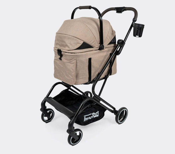 InnoPet Nomad 3-in-1 Pet Stroller Travel System-Pet Strollers-InnoPet- Silver Circle Pets