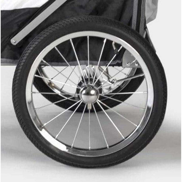 Innopet Sporty Deluxe Dog Trailer Rear Wheel-Pet Stroller Replacement Part-Innopet- Silver Circle Pets