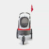 InnoPet Sporty Deluxe Pet Pram & Dog Bike Trailer with Free Rain Cover-Pet Strollers-Innopet- Silver Circle Pets