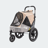 InnoPet Sporty Evolution V2.0 Dog Pram & Dog Bike Trailer with Free Rain Cover-Pet Strollers-Innopet- Silver Circle Pets