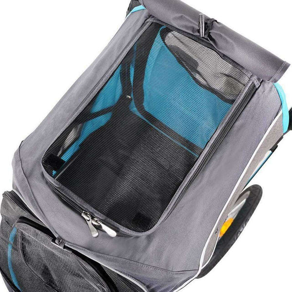 InnoPet Sporty Evolution V2.0 Dog Pram & Dog Bike Trailer with Free Rain Cover-Pet Strollers-Innopet- Silver Circle Pets