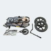 InnoPet Sporty Evolution V2.0 Dog Pram & Dog Bike Trailer with Free Rain Cover-Pet Strollers-Innopet- Silver Circle Pets