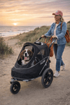 InnoPet Sporty EVR Dog Stroller & Bike Trailer | Free Rain Cover + Tow Bar-Pet Strollers-Innopet- Silver Circle Pets
