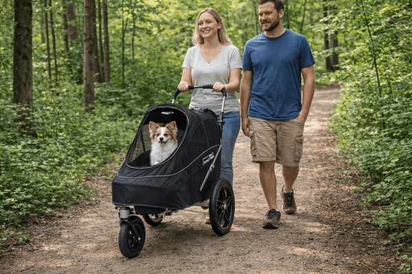 InnoPet Sporty EVR Dog Stroller & Bike Trailer | Free Rain Cover + Tow Bar-Pet Strollers-Innopet- Silver Circle Pets