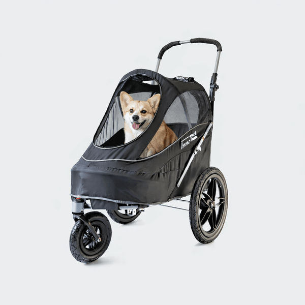InnoPet Sporty EVR Dog Stroller & Bike Trailer | Free Rain Cover + Tow Bar-Pet Strollers-Innopet- Silver Circle Pets