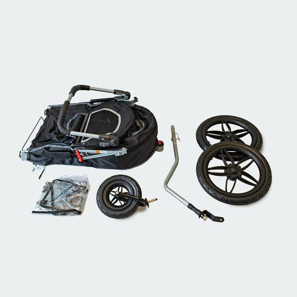 InnoPet Sporty EVR Dog Stroller & Bike Trailer | Free Rain Cover + Tow Bar-Pet Strollers-Innopet- Silver Circle Pets