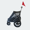 InnoPet Sporty EVR Dog Stroller & Bike Trailer | Free Rain Cover + Tow Bar-Pet Strollers-Innopet- Silver Circle Pets