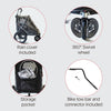 InnoPet Sporty EVR Dog Stroller & Bike Trailer | Free Rain Cover + Tow Bar-Pet Strollers-Innopet- Silver Circle Pets