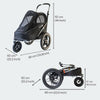 InnoPet Sporty EVR Dog Stroller & Bike Trailer | Free Rain Cover + Tow Bar-Pet Strollers-Innopet- Silver Circle Pets