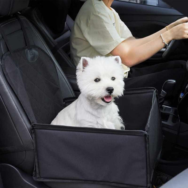 Julibee Bucket Dog Car Booster-Dog Car Seat-Julibees- Silver Circle Pets