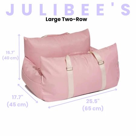 Julibee Vibrant Waterproof Large Dog Car Seat-Dog Car Seat-Julibees- Silver Circle Pets