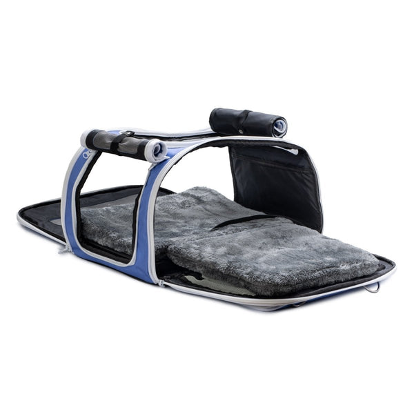 Kittyrama Waterproof Cat Carrier & Hideaway | Airline-Approved-Cat Carrier-Kittyrama- Silver Circle Pets