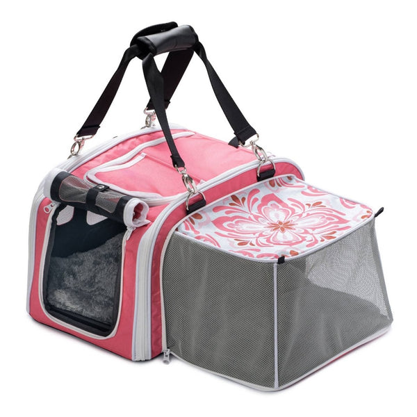 Kittyrama Waterproof Cat Carrier & Hideaway | Airline-Approved-Cat Carrier-Kittyrama- Silver Circle Pets