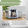 Kittyrama Waterproof Cat Carrier & Hideaway | Airline-Approved-Cat Carrier-Kittyrama- Silver Circle Pets
