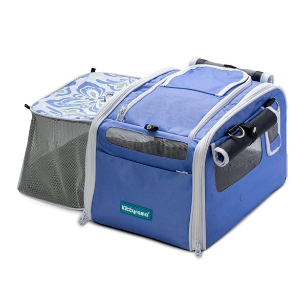 Kittyrama Waterproof Cat Carrier & Hideaway | Airline-Approved-Cat Carrier-Kittyrama- Silver Circle Pets