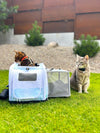Kittyrama Waterproof Cat Carrier & Hideaway | Airline-Approved-Cat Carrier-Kittyrama- Silver Circle Pets